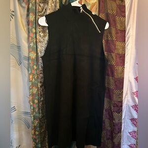 cable & gauge sleeveless mock neck dress